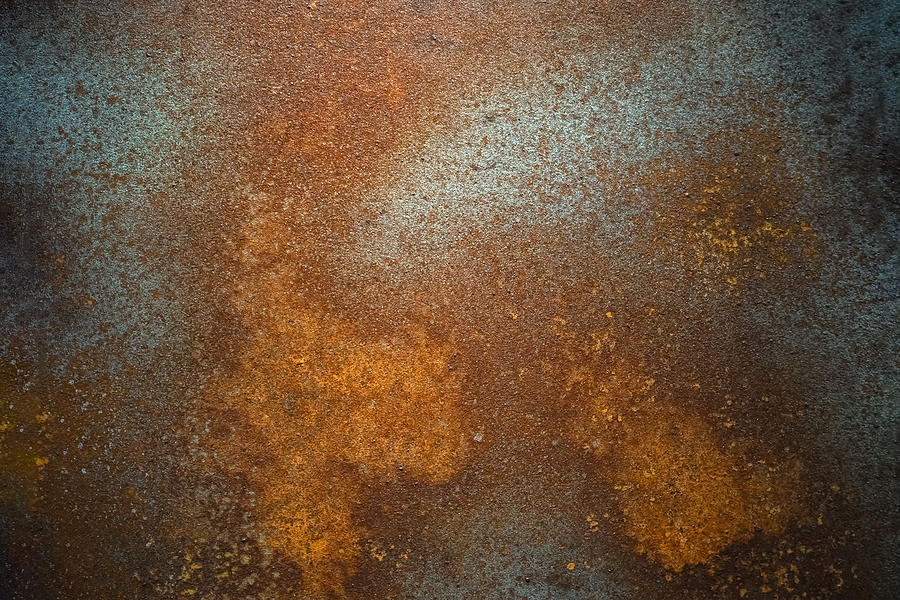 Rust surface. Close up of black rust on an old sheet of metal texture. High quality grunge rusty old and dirty metal plate. Iron surface full area. - background pattern Photograph by Prapass Pulsub