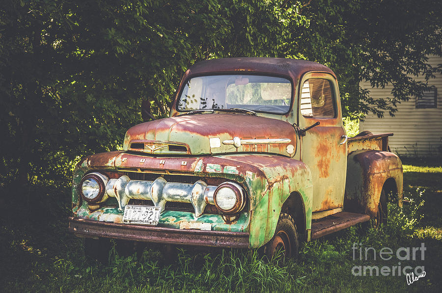 Rusted Ford Truck Photograph