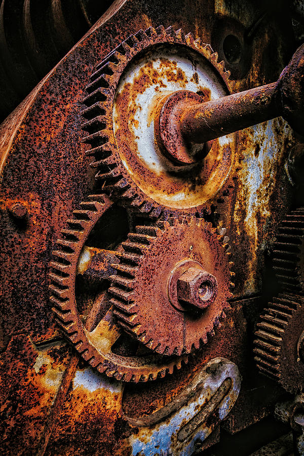 Rusted Gears, Redstone.  Photograph by Jeff Sinon
