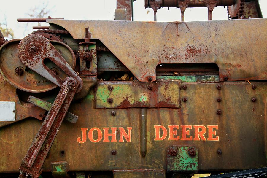 Rusted John Deere - Relics of the Past Photograph by Toni Hopper