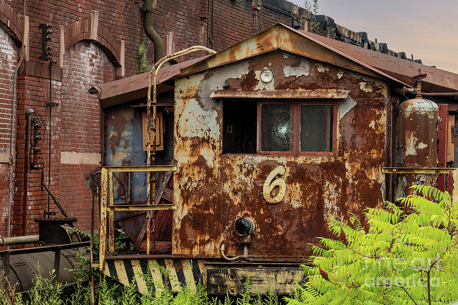 Rusted Rail Car at Bethlehem Steel Photograph by Sturgeon Photography