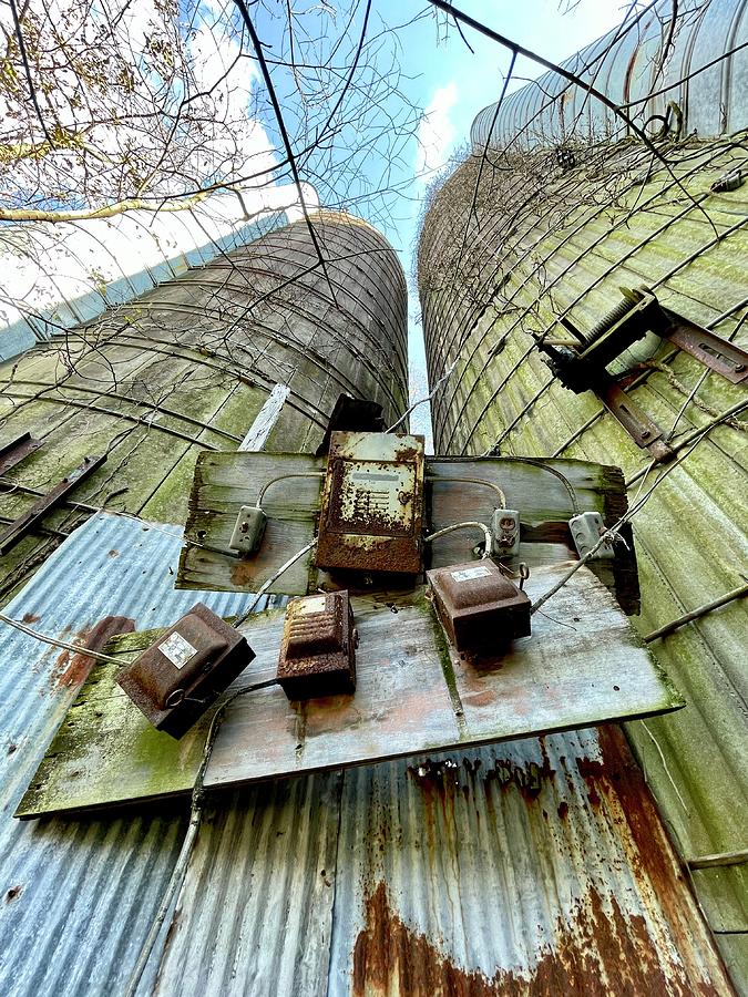 Rusted silo Photograph by Jane Linders
