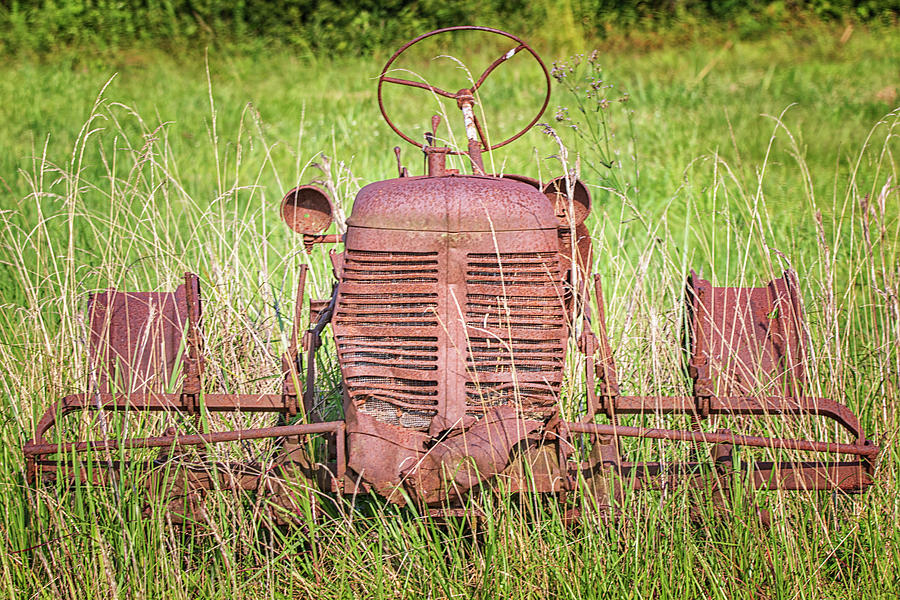 Rusted Tractor in Pamlico County North Carolina Photograph by Bob Decker
