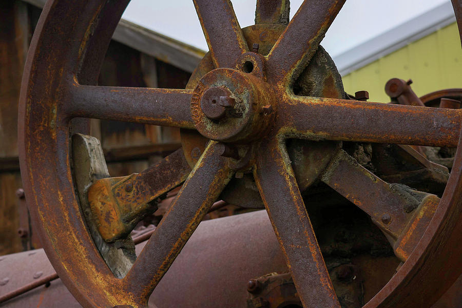Rusted Wheel Photograph