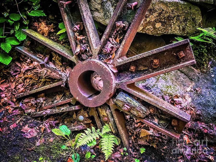 Rusted Wheel Photograph by Scott and Dixie Wiley
