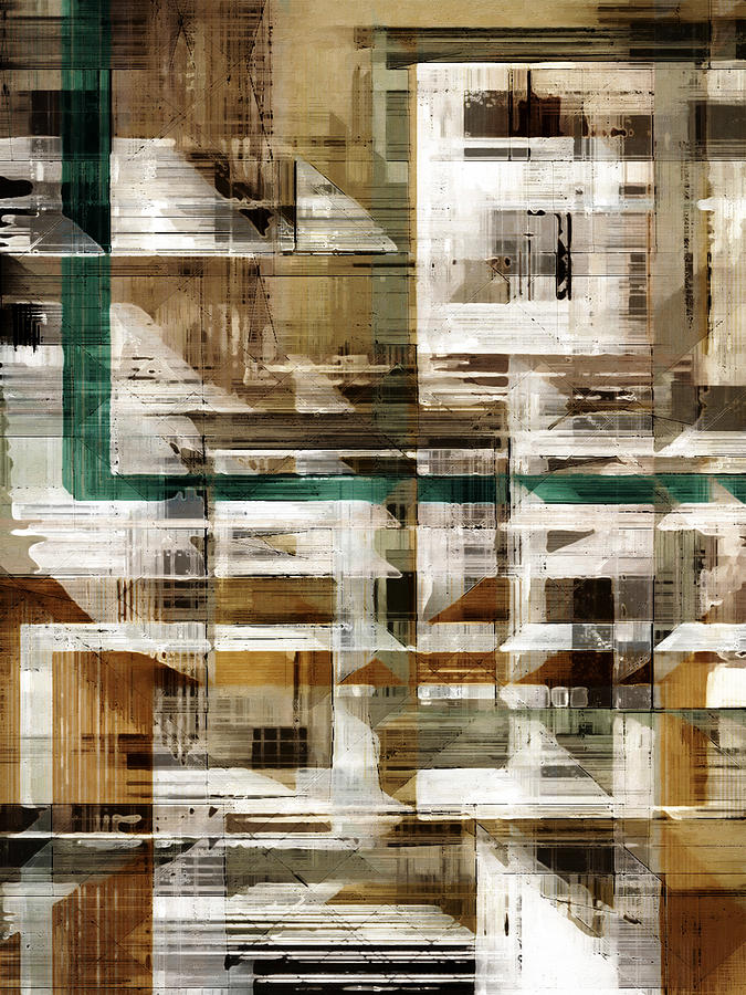 Rustic Abstract Digital Art by David Hansen