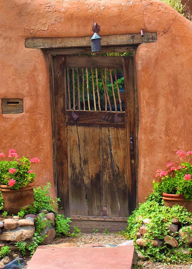 Rustic Adobe Door Photograph by Mary Pille Rustic Adobe Door Photograph by Mary Pille