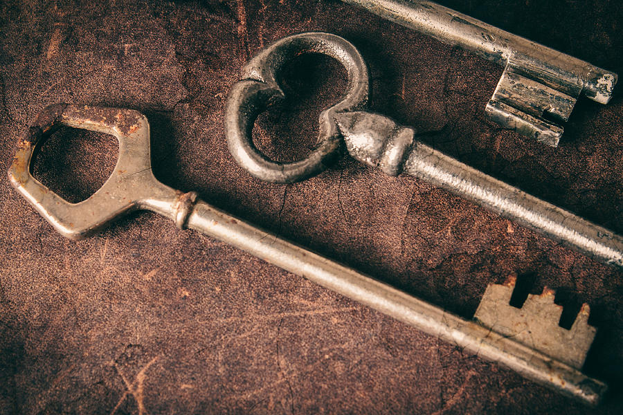 Rustic Antique Keys 2 Photograph by HB Lee - Fine Art America