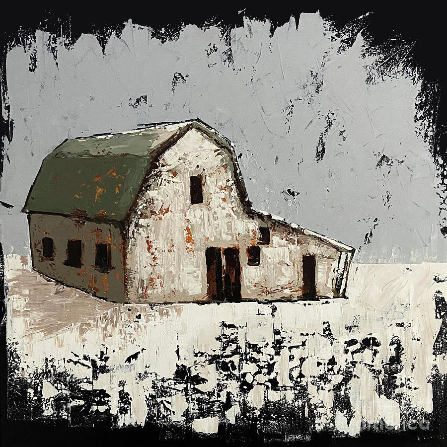 Rustic Barn Painting by Lucia Stewart