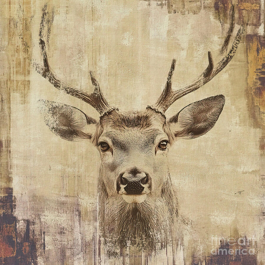 Rustic Deer Portrait Photograph by Tina LeCour Rustic Deer Portrait Photograph by Tina LeCour