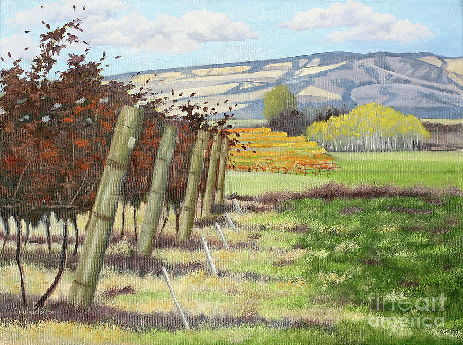 Rustic Fall Painting by Julie Peterson