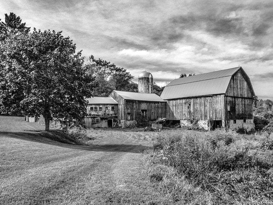 Rustic Farm Black and White Photograph by Lou Cardinale - Fine Art America