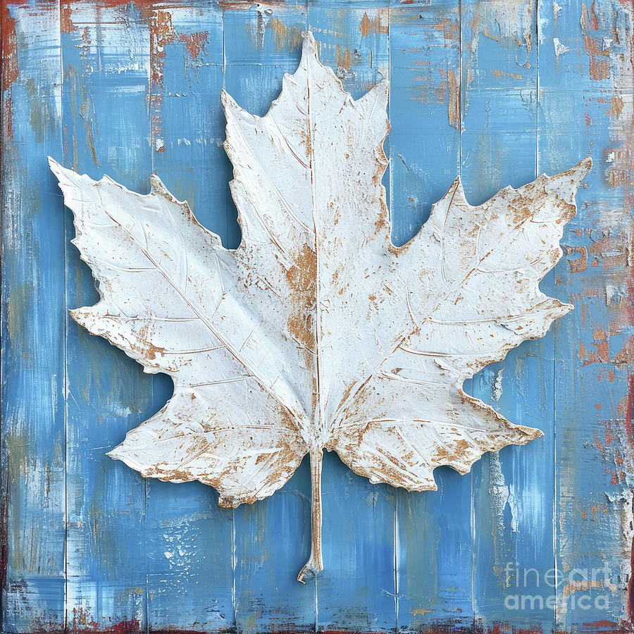 Rustic Maple Leaf Painting
