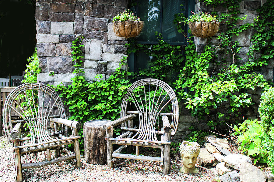 Rustic Mountain Seating Photograph by Sharon Williams Eng