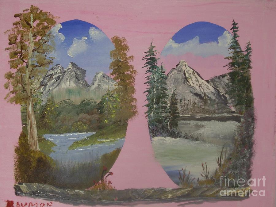 Rustic Mountains - 040 Painting by Raymond G Deegan