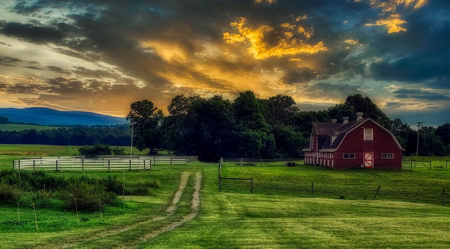 Sunset Photograph - Rustic Pennsylvania Sunset by Mountain Dreams