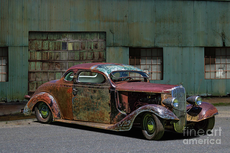 Rustic Rat Rod Sedan Art shops Print