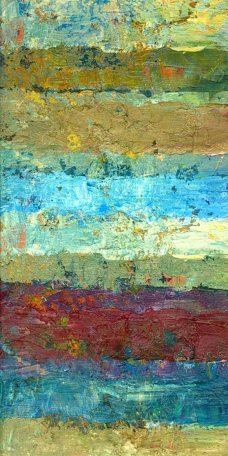 Rustic Stack Two Painting by Michelle Calkins