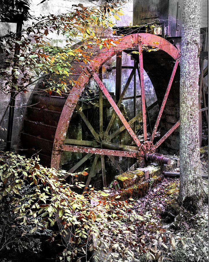 Rustic Water Wheel  Photograph by Jerry Cowart