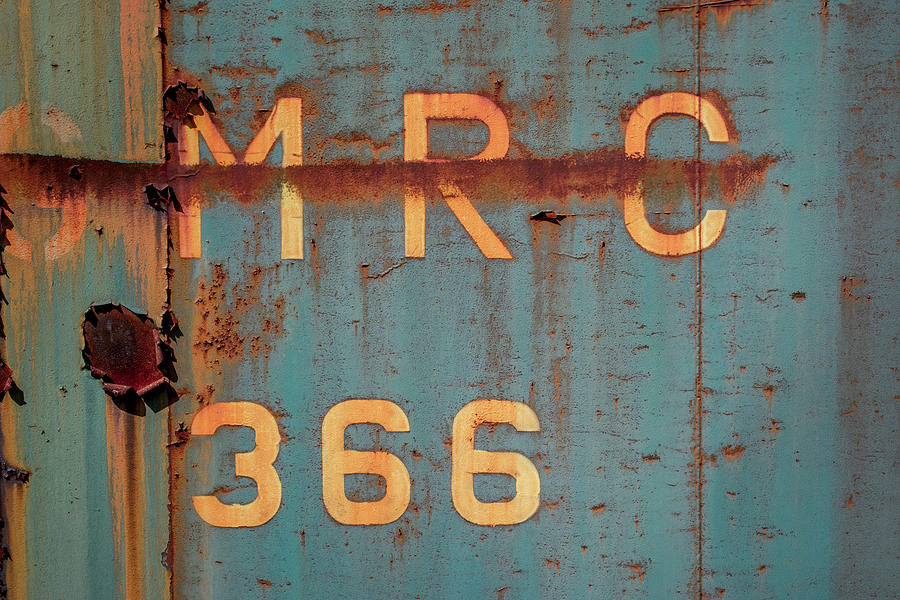 Rusting Boxcar 366 Photograph