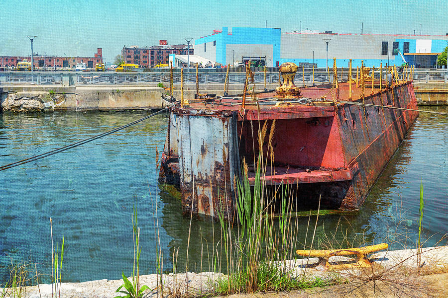 Rusting Red Barge Photograph by Cate Franklyn