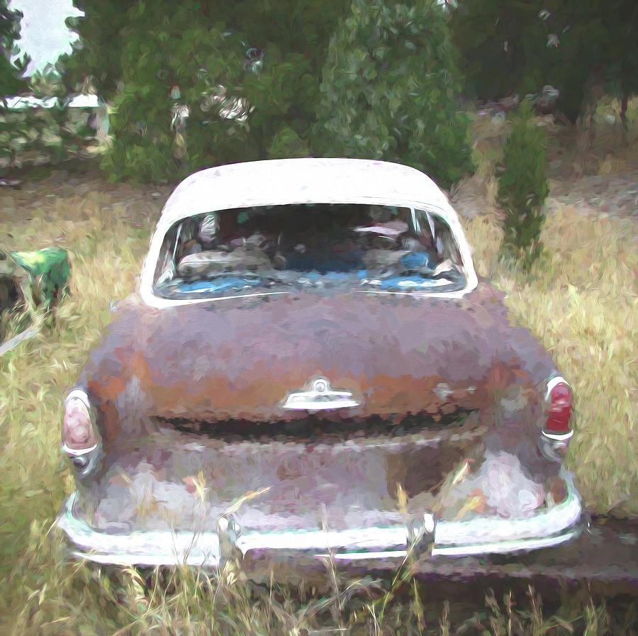 Rusty and abandoned Old Car Photograph by Cathy Anderson