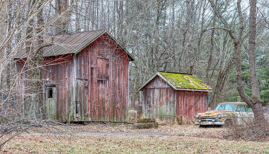 Rusty Barn Car Photograph by David Letts
