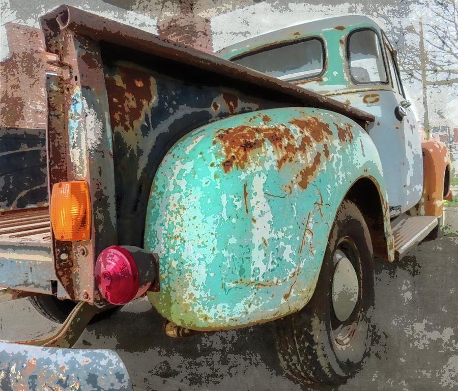 Rusty Chevy Photograph by Vic Montgomery