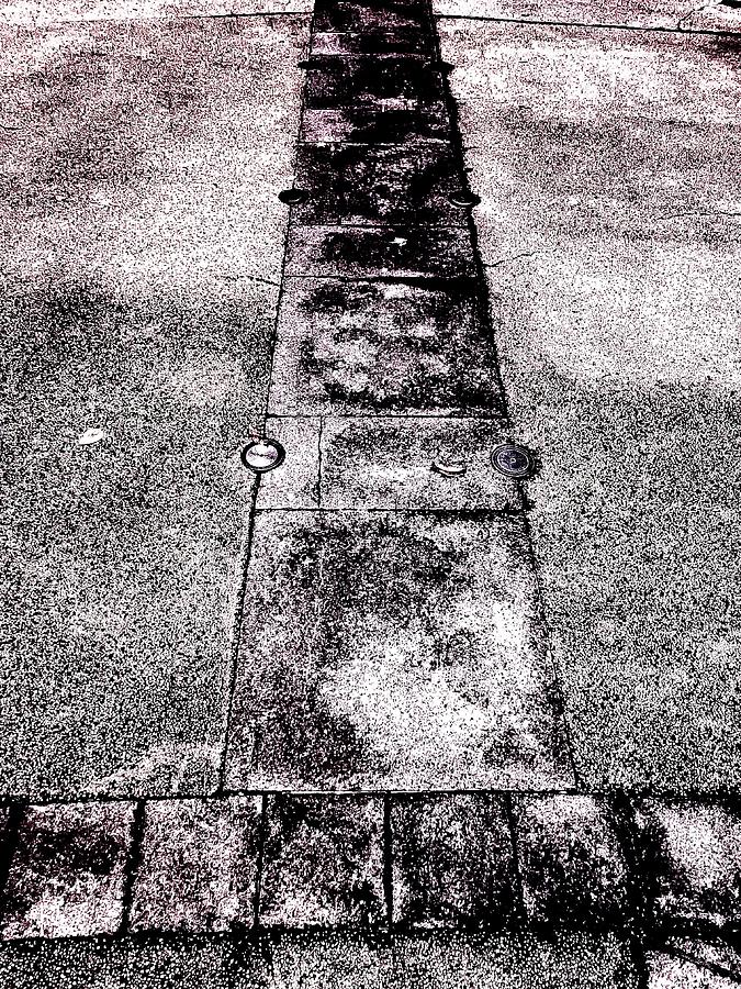 Rusty Concrete Crossing Photograph