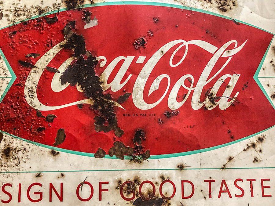 Rusty Coca-cola Sign Photograph By Sage Photography 