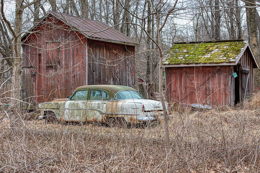 Rusty Dodge Barn Find Photograph