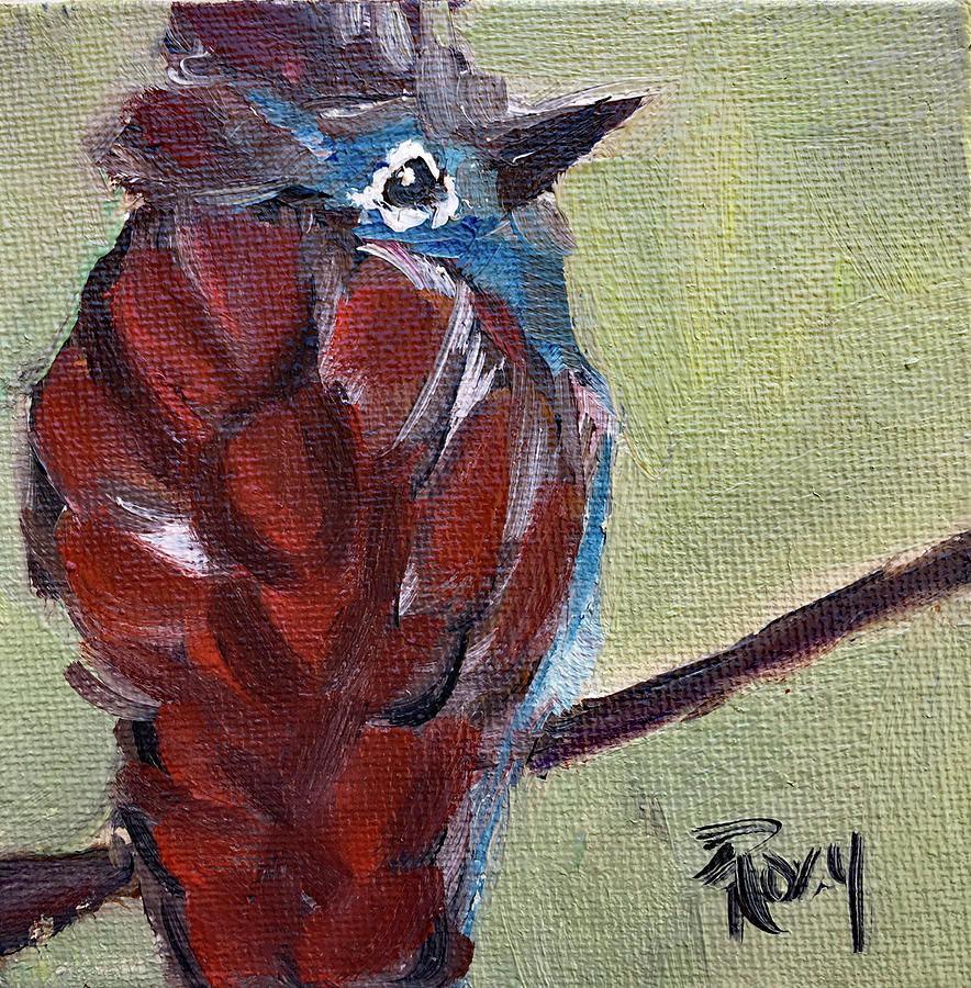 Rusty Feathers Painting by Roxy Rich