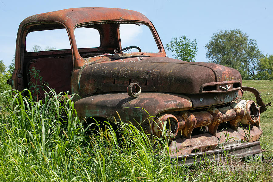Rusty Ford Photograph by Jan Day