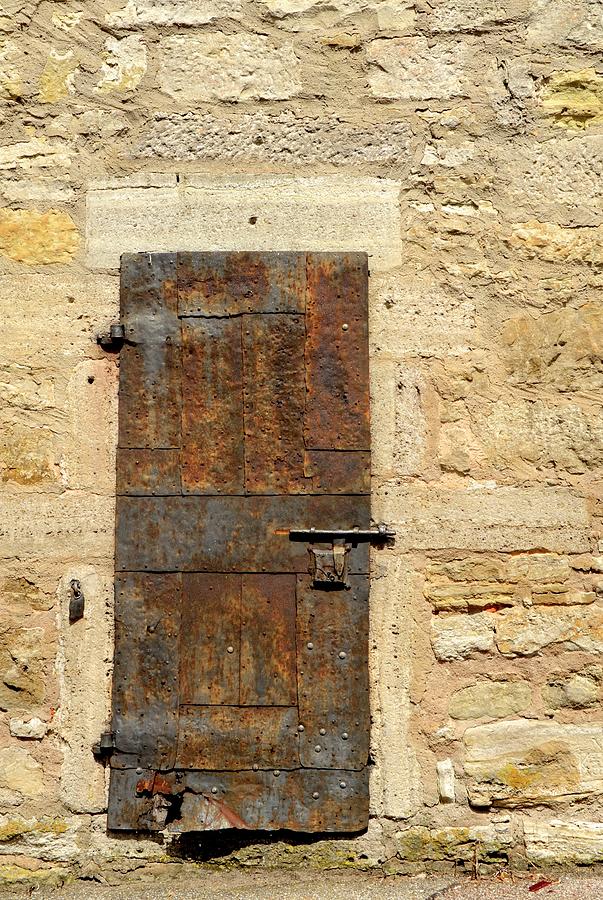 Summer Photograph - Rusty Iron Door by Corinne Rhode