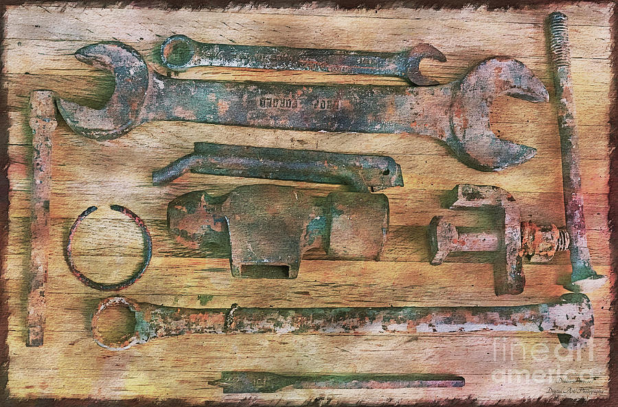 rusty metal object