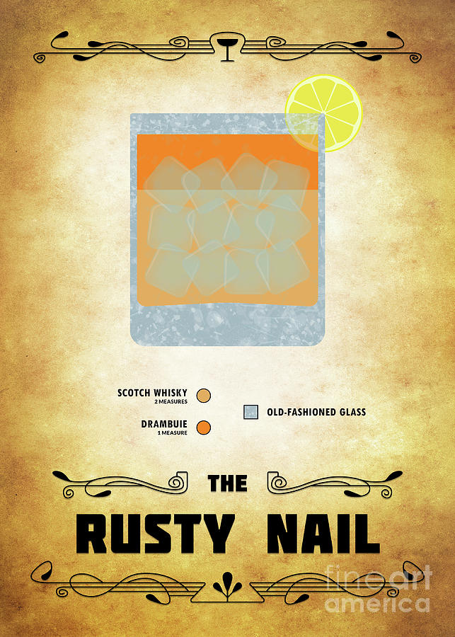 Rusty Nail Cocktail - Classic Digital Art by Bo Kev