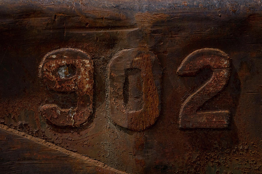 Rusty Number Photograph