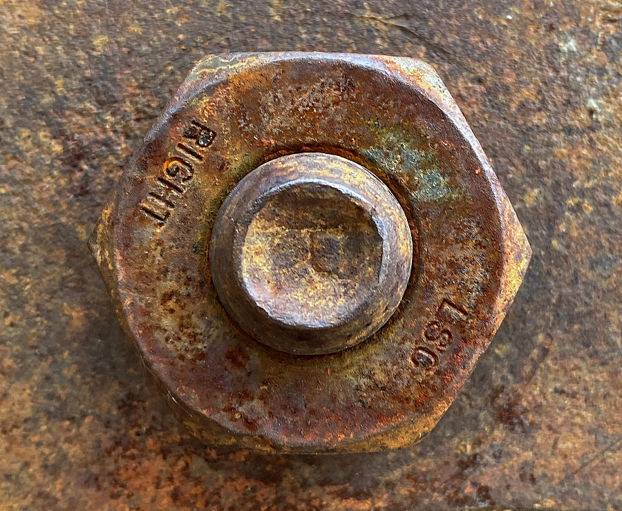 Rusty Nut#1 Photograph by Clark Dunbar