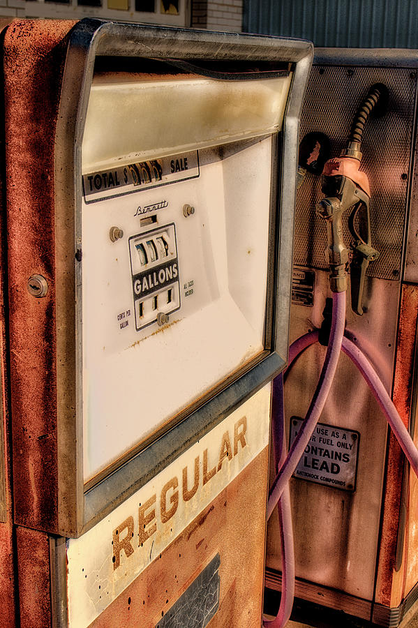 Rusty Old Gas Pump photograph Photograph by Ann Powell