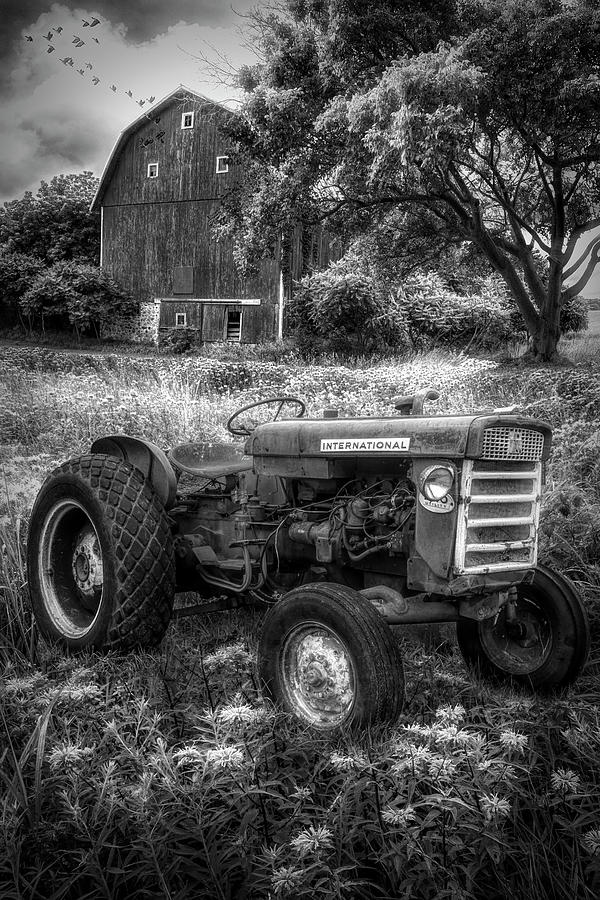 Rusty Old Tractor Photograph by Debra and Dave Vanderlaan