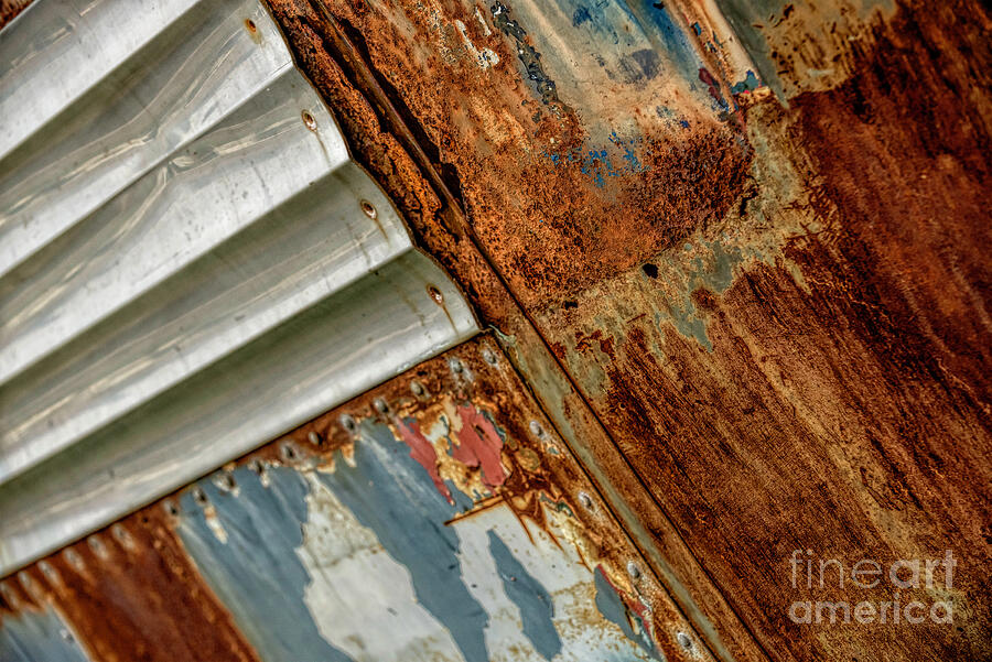 Rusty Patchwork Photograph by Pamela Dunn-Parrish