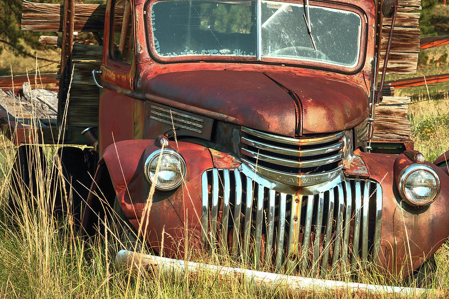 Rusty Pickup Truck Photograph by Rick Perkins