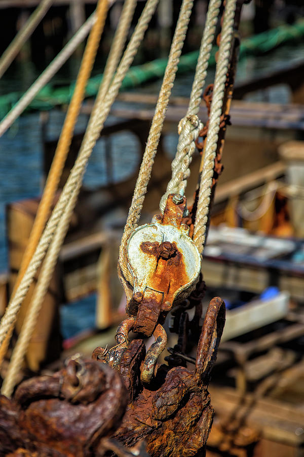 Rusty Rigging Photograph by Karol Livote