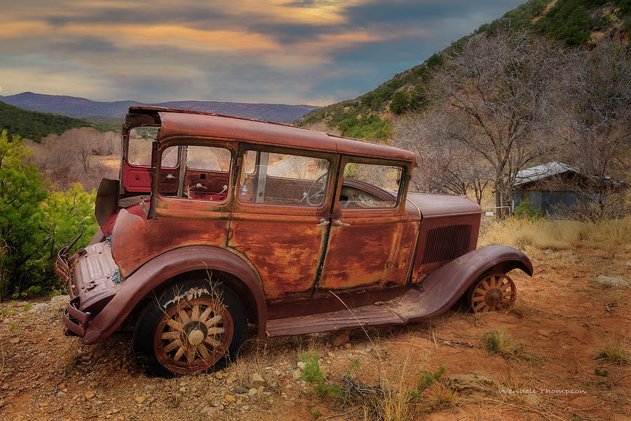 Rusty Sedan Photograph by Wendell Thompson