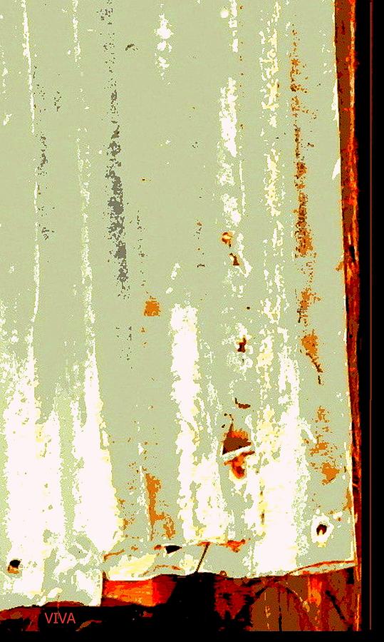 Rusty Shearing Shed Door Photograph by VIVA Anderson