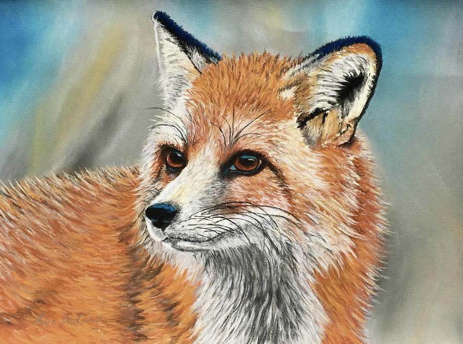 Rusty the Fox  Pastel by Lyn DeLano