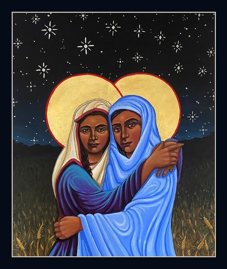 Iconography Painting - Ruth and Naomi by Kelly Latimore