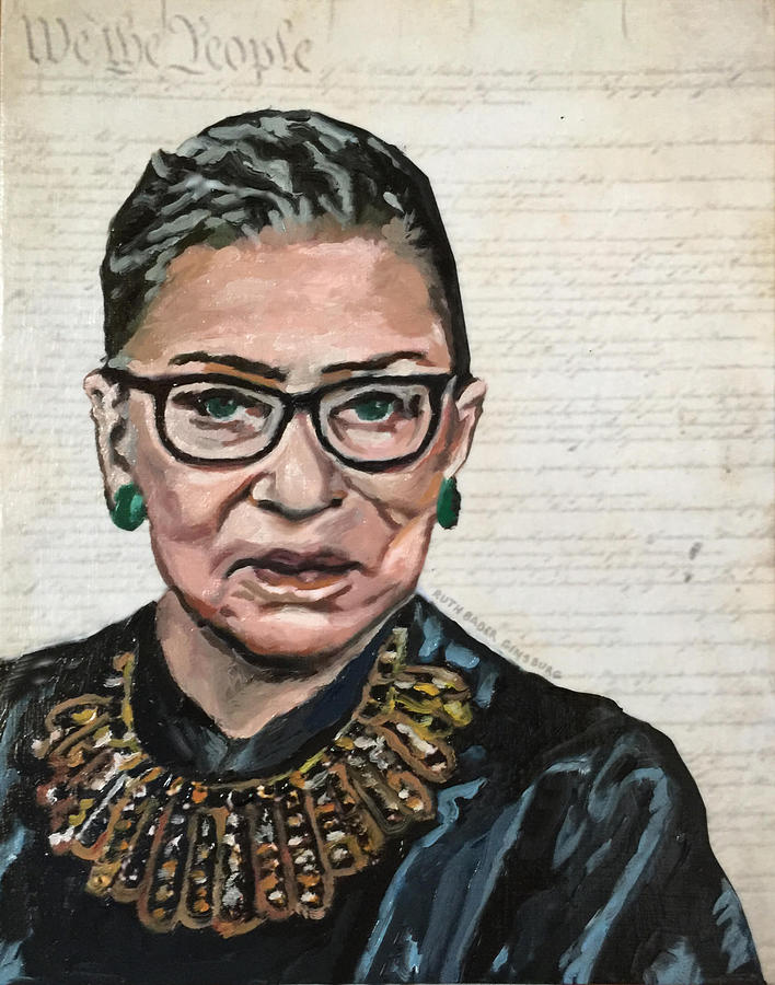 Ruth Bader Ginsburg Dissent Painting by Christina Tarkoff Pixels