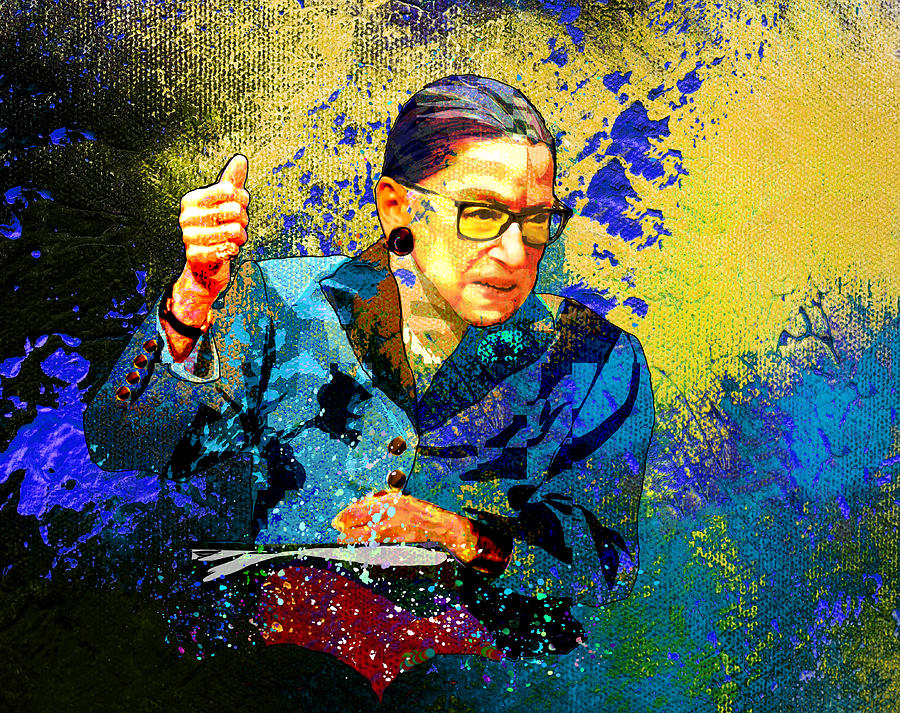 Ruth Bader Ginsburg Dream Painting by Miki De Goodaboom