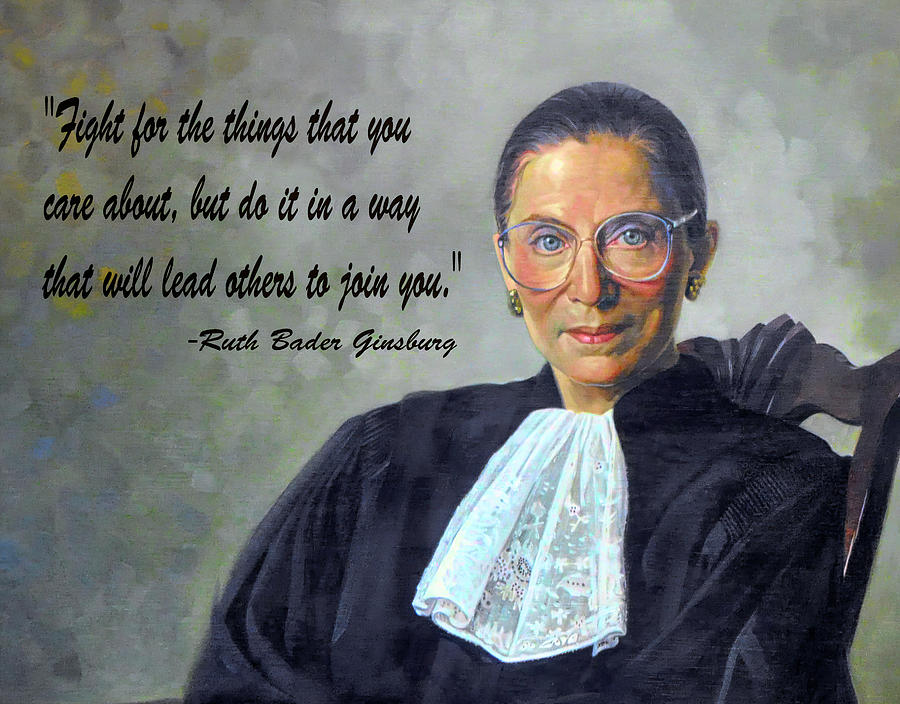 Ruth Bader Ginsburg Painting -  Ruth Bader Ginsburg Painting by Supreme Court of the United States